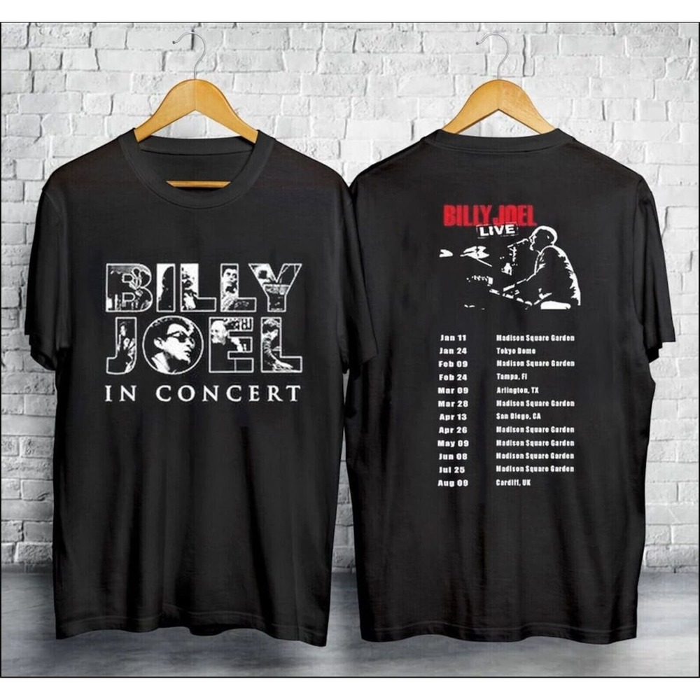 Billy Joel World Tour 2024 Unisex  2 Sided Shirt, Billy Joel Shirt, Gift For Fan